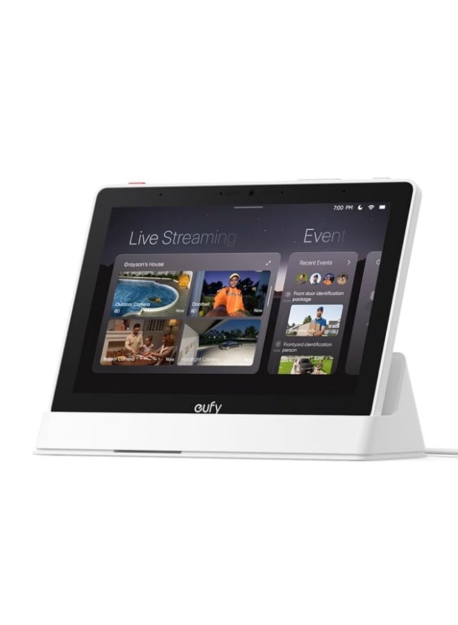 eufy Security eufy Smart Display E10, Smart Home Hub, 8" Control Panel, Compatible Devices, Four Views on One Screen, Instant Door Alerts, Daily Event Reports, One Tap Control - Image 1